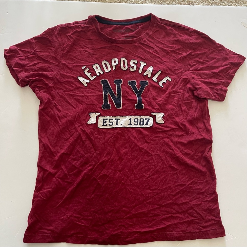 Aéropostale NY Men’s Red Vintage Graphic Tee
